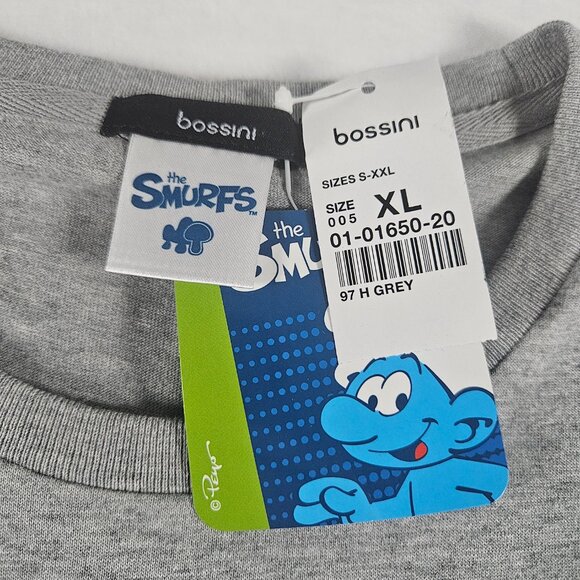 The Smurfs Clumsy T-Shirt Men's Size XL Gray New With Tags - Picture 3 of 7